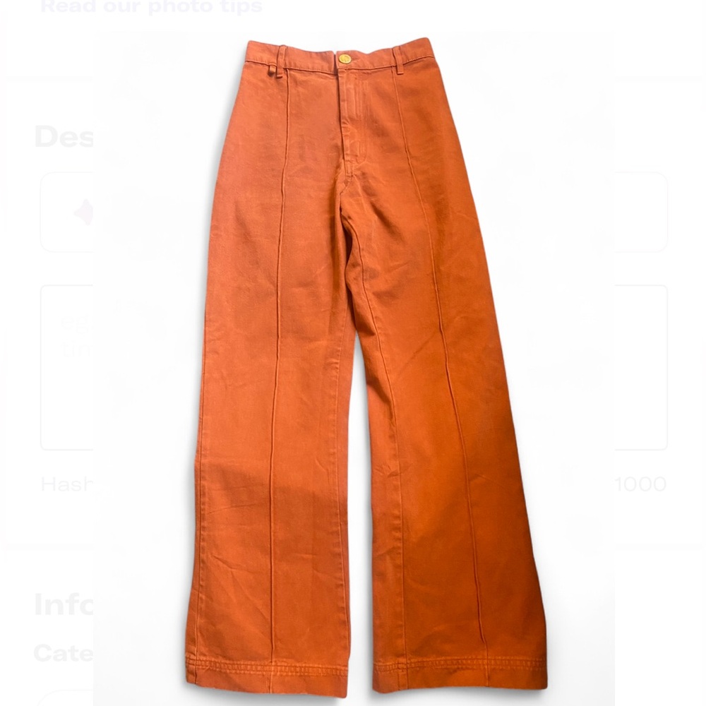 Big Bud Press Western Pants Burnt Terracotta